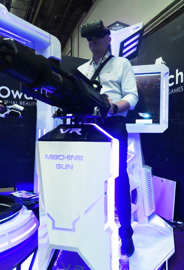 VR Machine Gun Virtual Reality Gun Controller Owatch