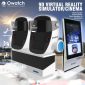 9d virtual reality cinema with big control screen