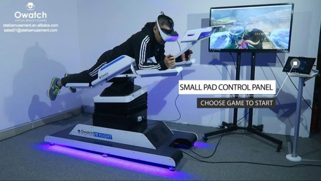 Owatch 2018 Realidad virtual (VR) simulador de vuelo, 9d VR flying machine