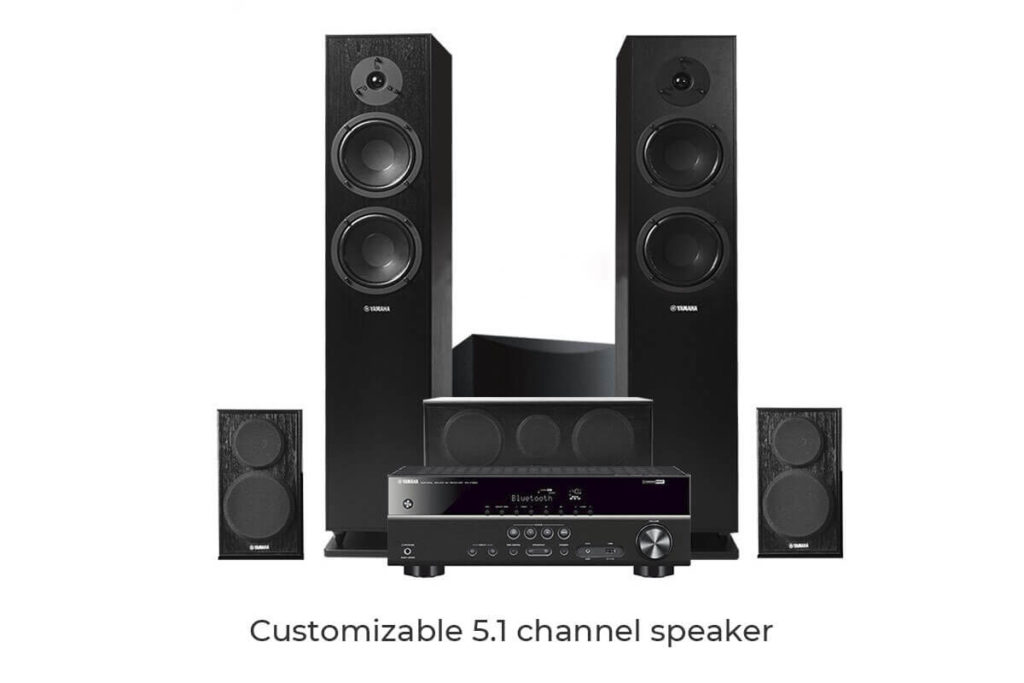 Customizable 5.1 channel speaker 