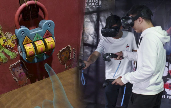 Outros produtos de parque de diversões 9D Vr Puzzle Simulator Realidade Virtual Multiplayer Escape Room Game