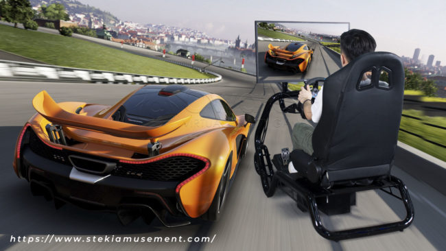 driving-simulator-cost amusement park rides / virtual reality business