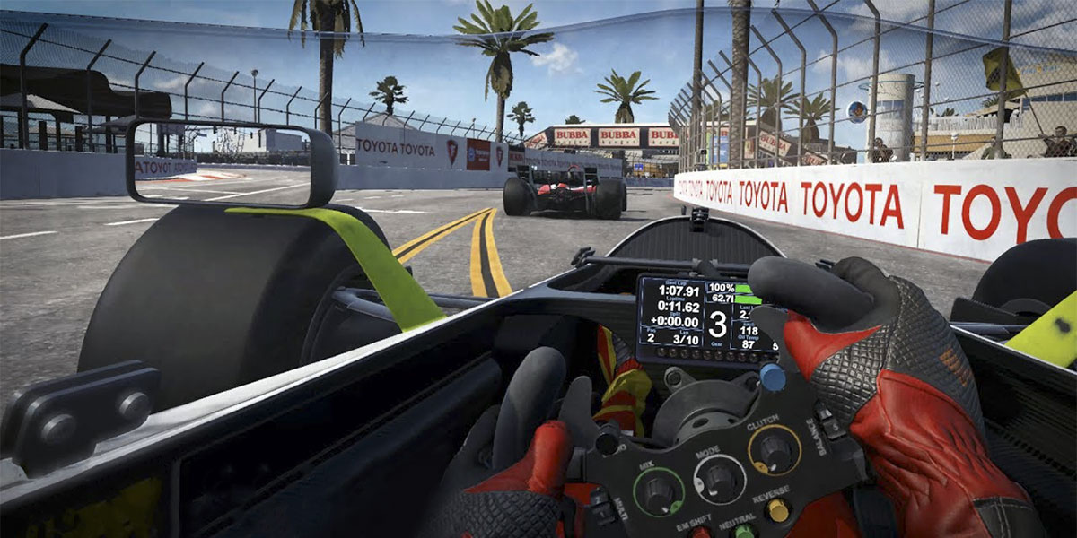 vr racing / racing simulator / driving simulator / racing car