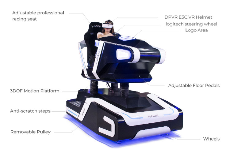 vr arcade / driving car