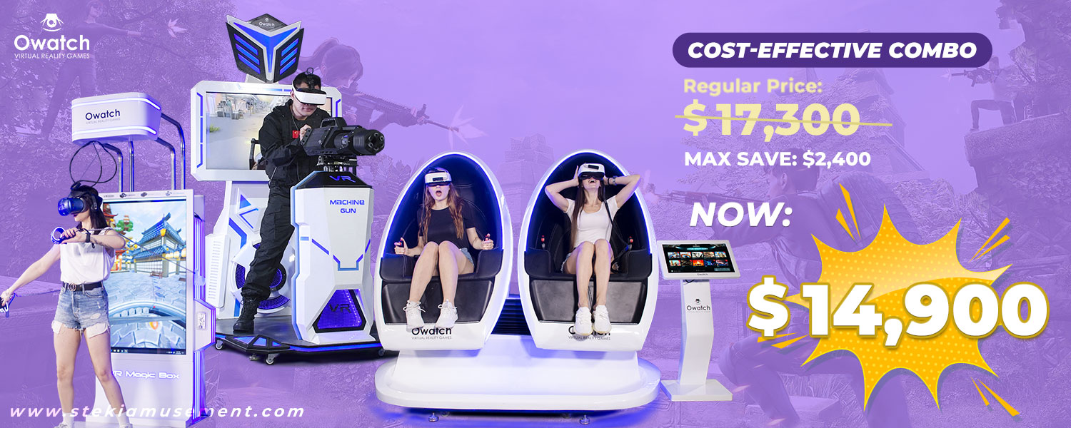 Owatch™ 8th Anniversary Celebration, Cost-effective Combo (VR Chair-3rd, VR Magic Box, VR Machine Gun )