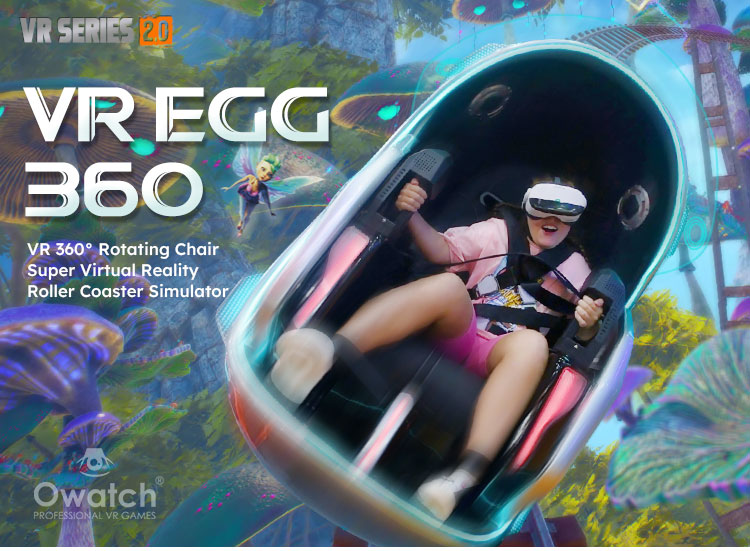 VR EGG 360: 360º spinning roller coaster