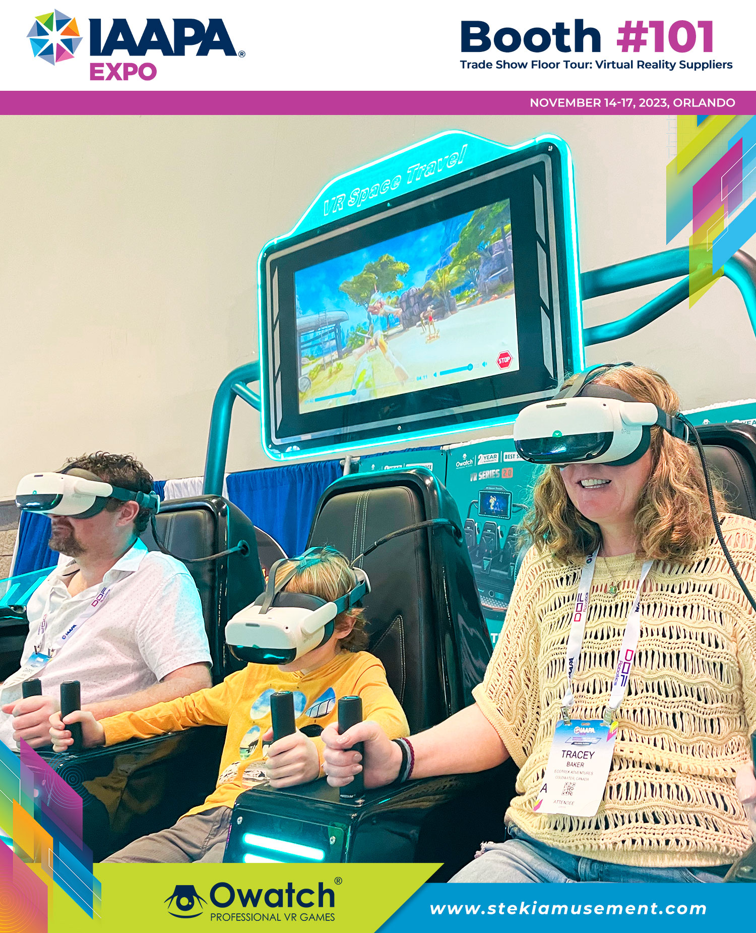 IAAPA Expo VR Space Travel: Family Entertainment