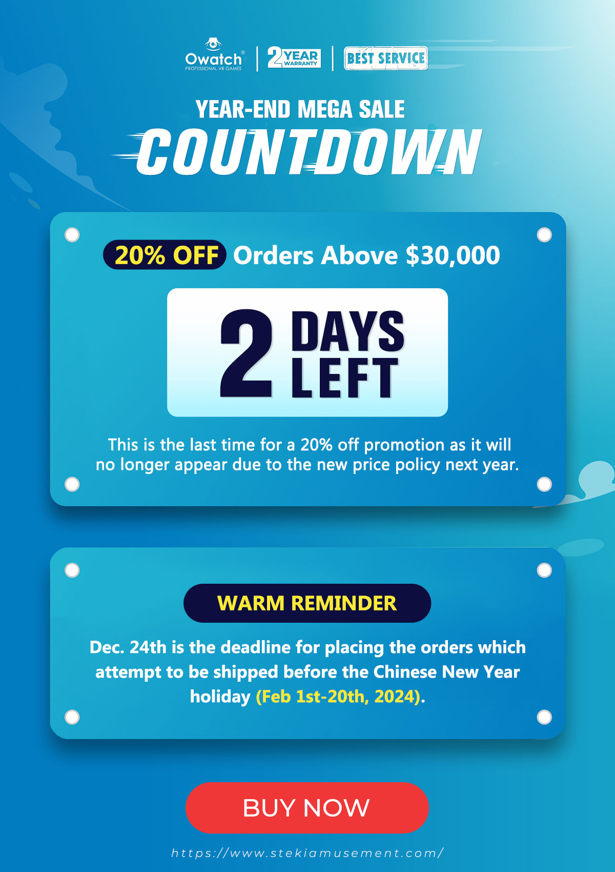 2 Days Countdown to the 2023 Year-end Mega Sale