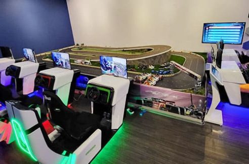 AR Racing in vr Game Center, racing park