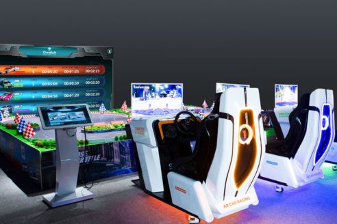 AR racing cockpit, driving simulator, racing business