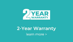 100% commitment, guaranteed 2-year warranty