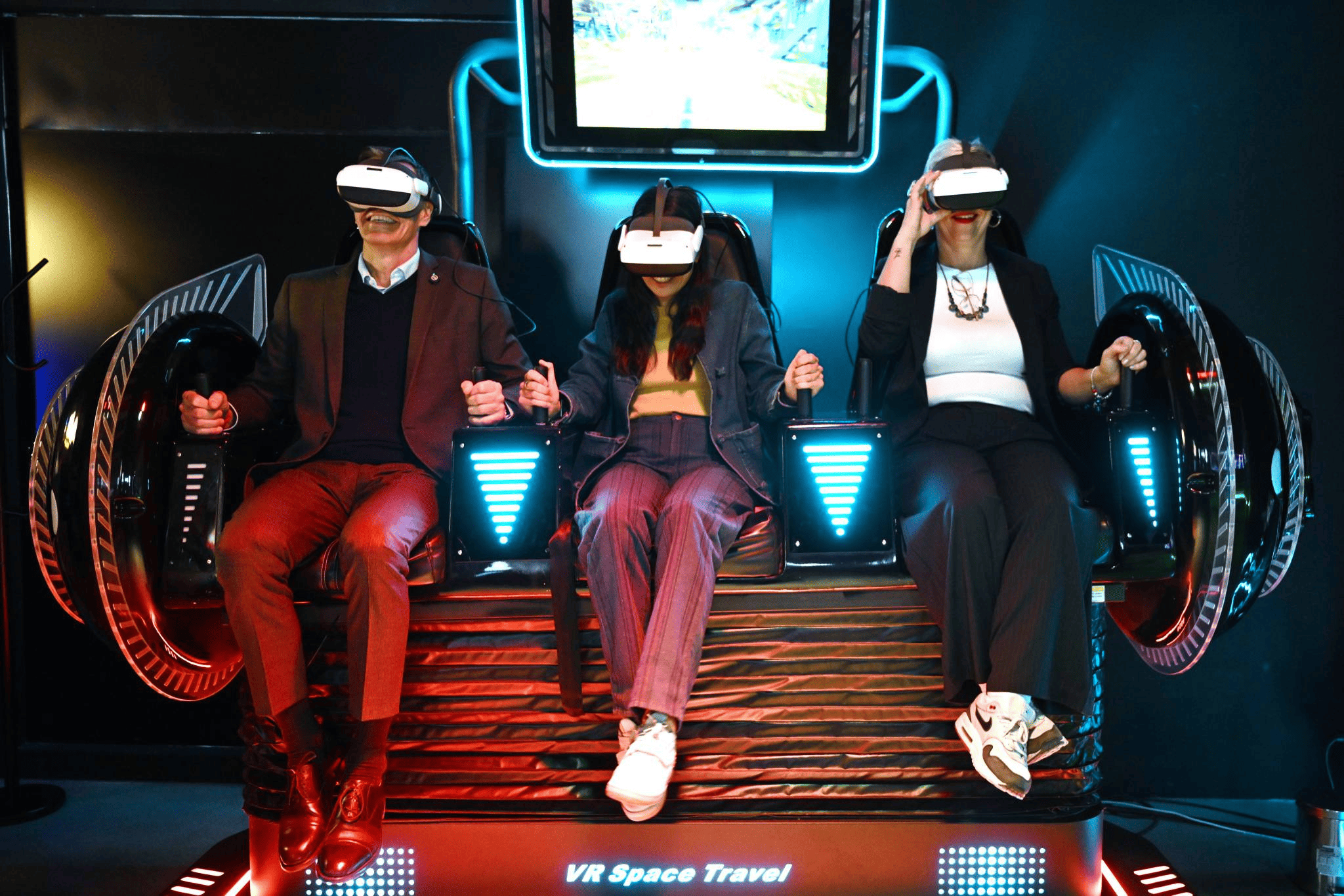 Spanish Prime Minister Pedro Sánchez Experiences VR Space Travel