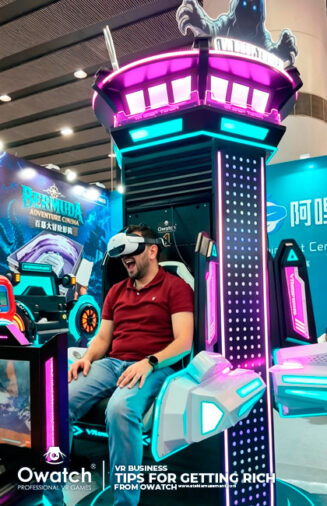 Multi‑player VR motion amusement machine