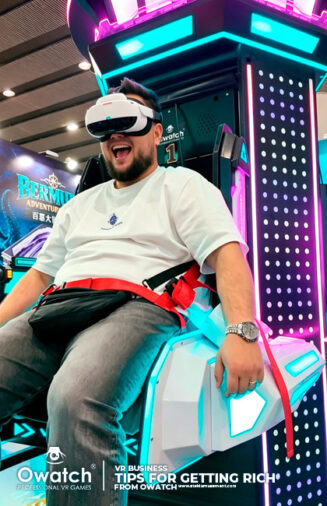 VR Drop Tower 3‑player rotating VR drop tower