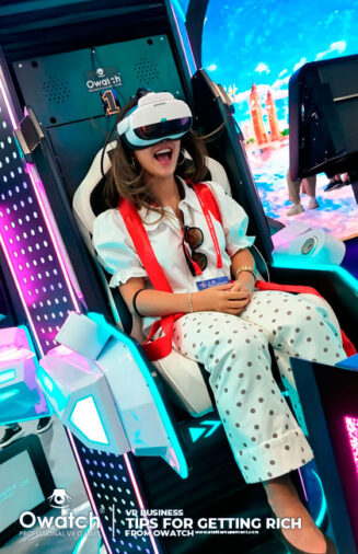 Commercial VR drop tower simulator