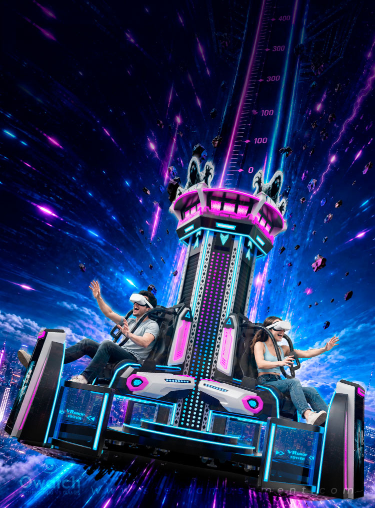 3‑player VR Drop Tower
